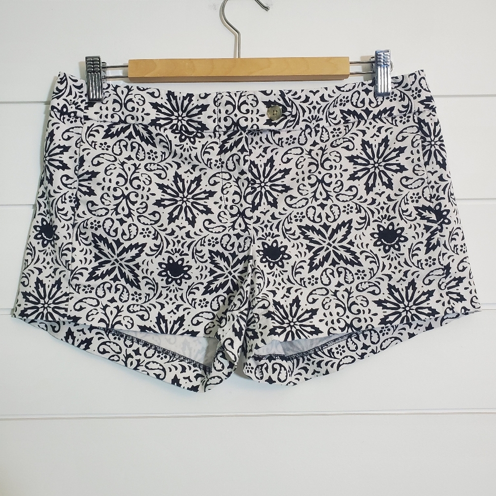 J.Crew | Printed City Fit Chino Stretch Shorts ‎ Size 6